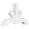 Ekena Millwork Vanguard Architectural Grade PVC Gable Bracket, 60"W x 35"H x 6"D x 6"F, 14/12 Pitch GBP060X35X0606VAN00 - alternate 1